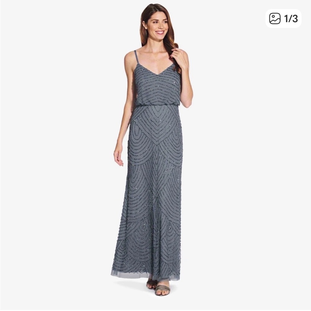 Adrianna Papell beaded gown